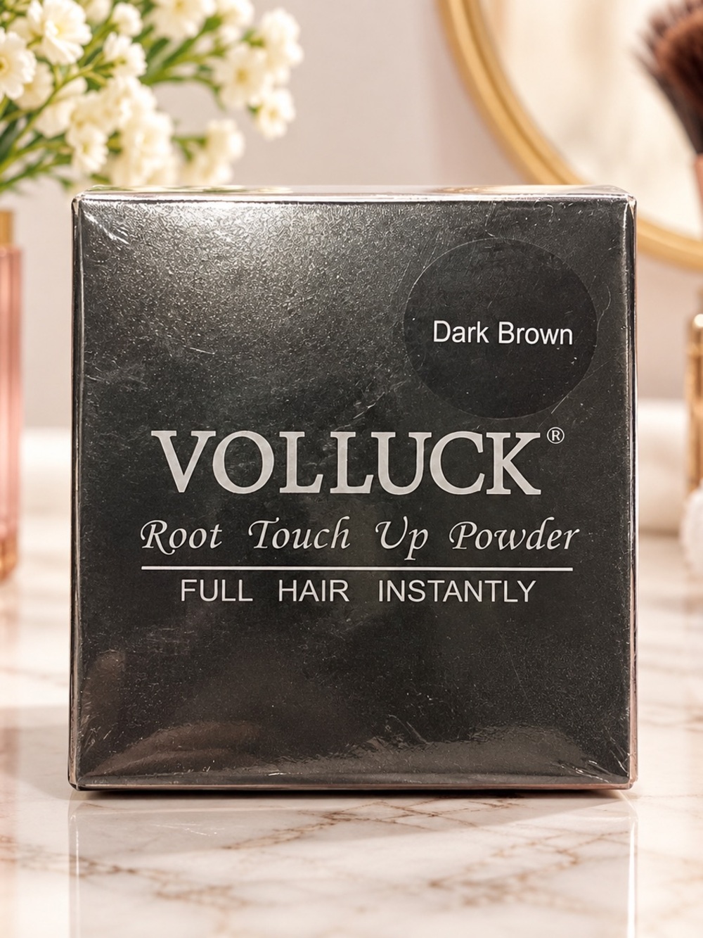 Dark Brown Root Touch-Up Powder — Instant Coverage